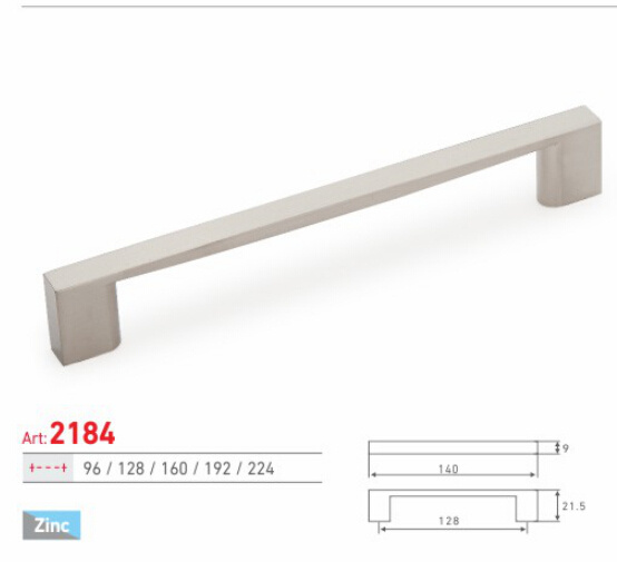 Modern Simple Design Zinc Alloy Sn Finish Cabinet Handle (2184)