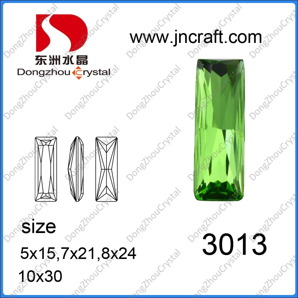 Wholesale Rhinestone Baguette for Stainless Steel Jewelry