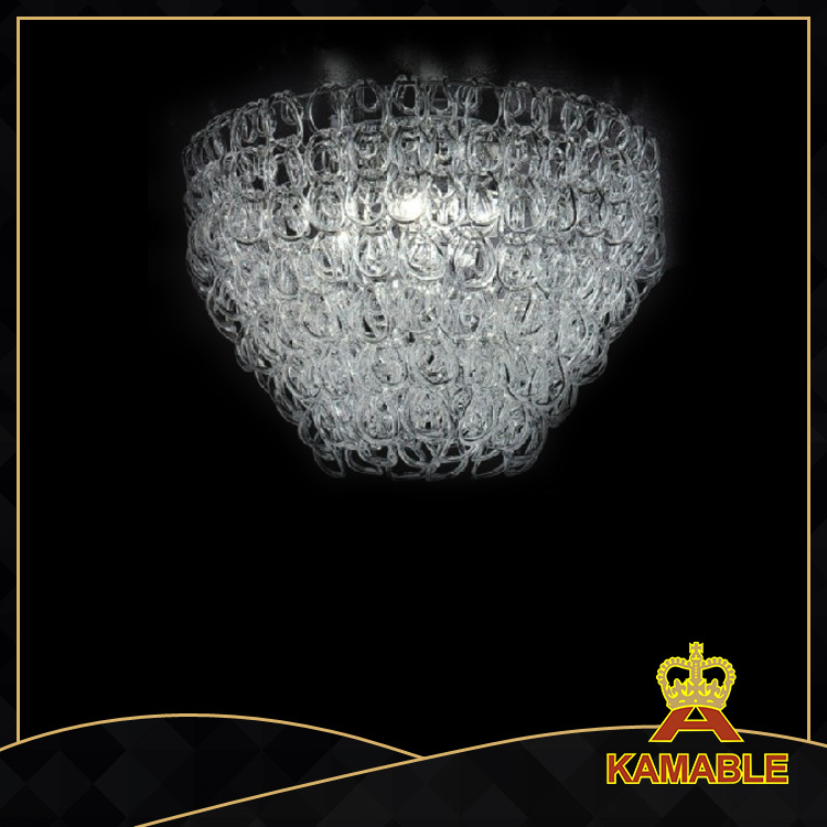 New Design Glass Modern Decoration Ceiling Light (763C3)