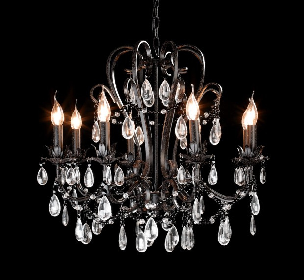 Elegant Retro Industrial Pendant Lamp with Crystal Drop (cos9228)