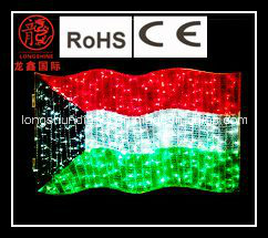 LED National Flag Motif Light for Outdoor