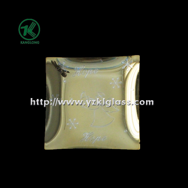 Single Wall Color Glass Plate by SGS (KLP110824-64)