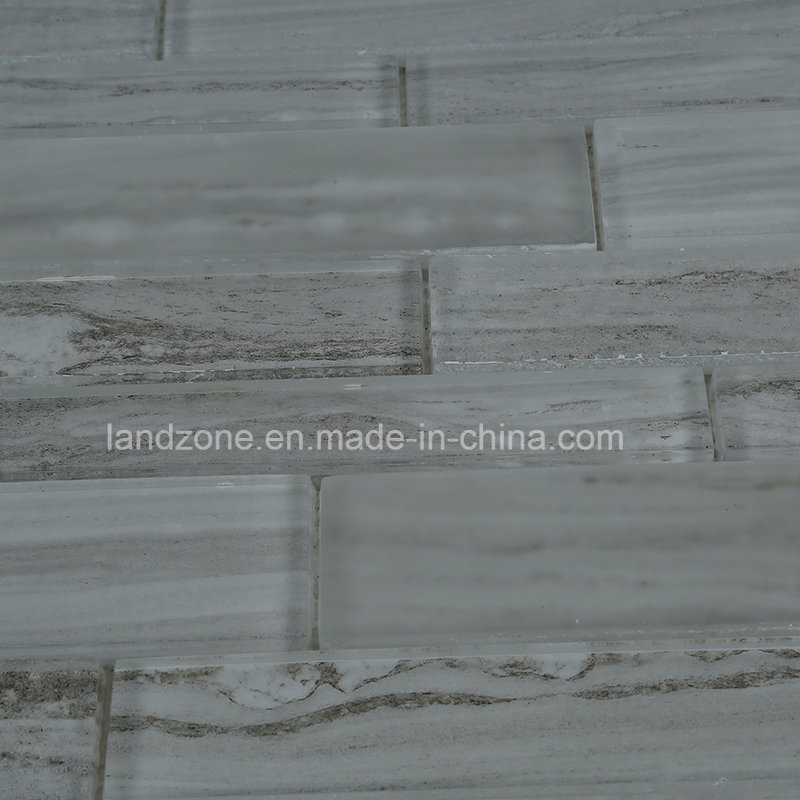 Matt Marble Mix Glass Mosaic Brick Pattern