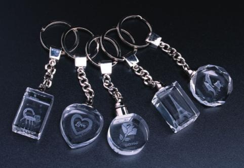 Popular Crystal 3D LED Keychain (JD-YSK)