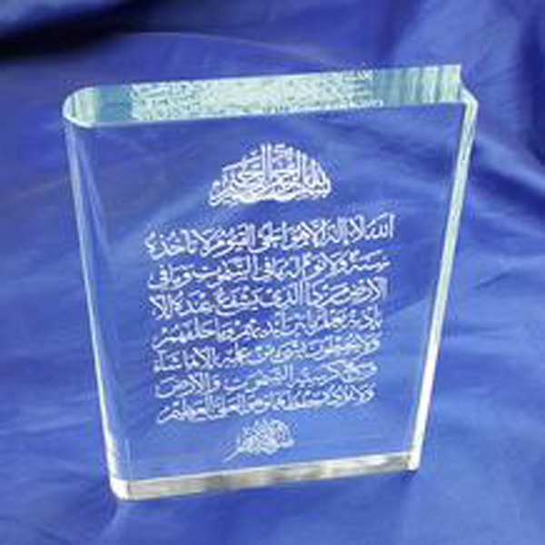 3D Laser Crystal Book Paperweight Trophy for Souvenirs