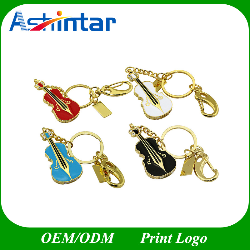 Waterproof USB Stick Flash Memory Violin Jewelry USB Flash Drive