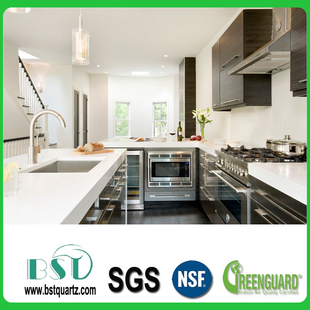 Lowes White Sparkle Quartz Stone Countertop