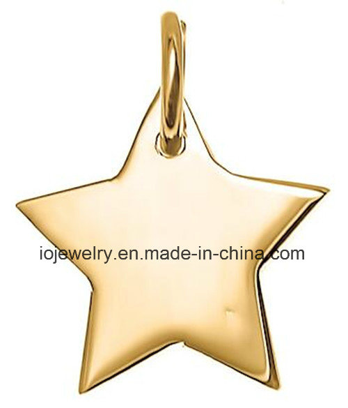 Gold Plating Star Charm with Jump Ring