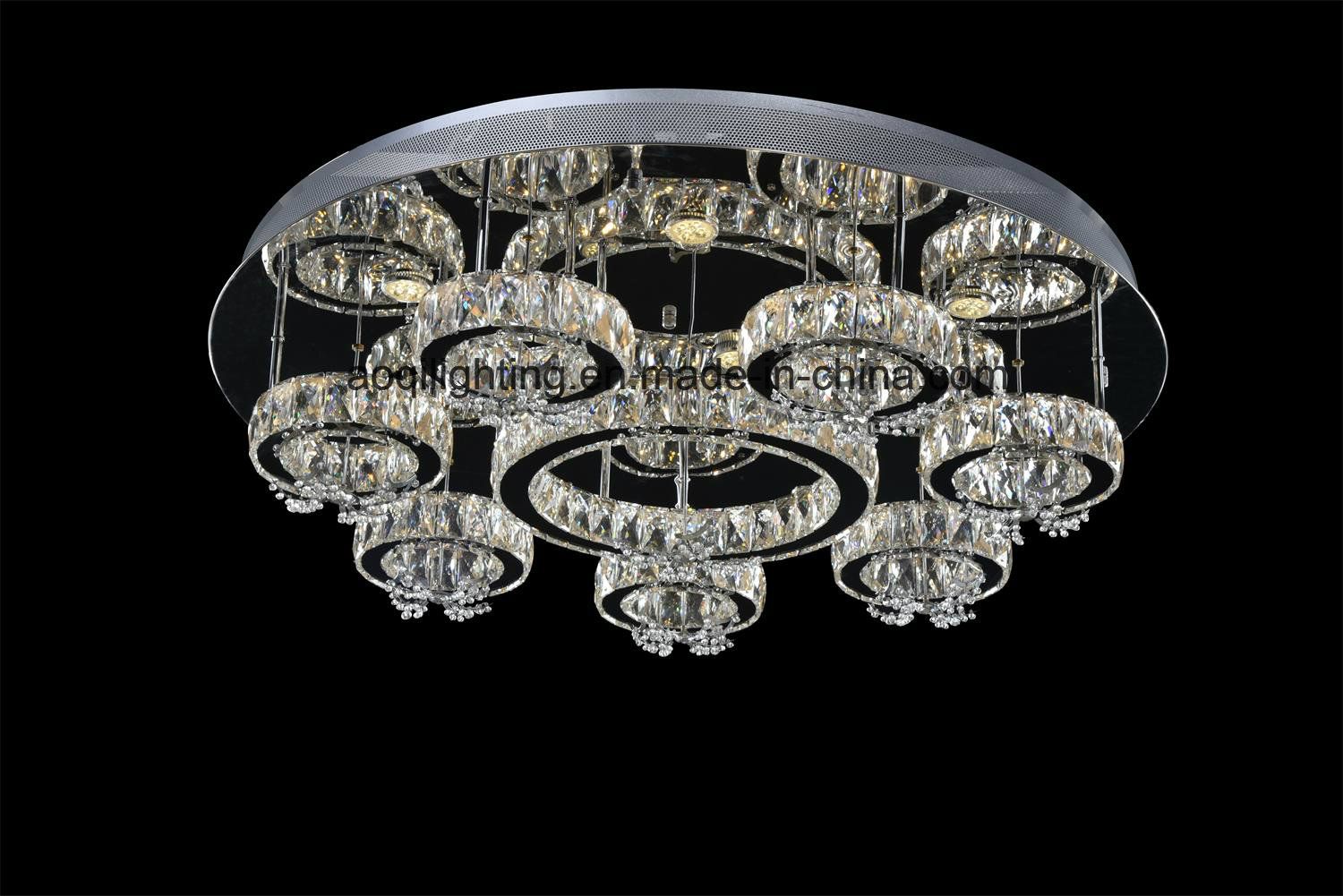 Hot Sale Home Decorative LED Modern Crystal Ceiling Light (AQ-88408-A)