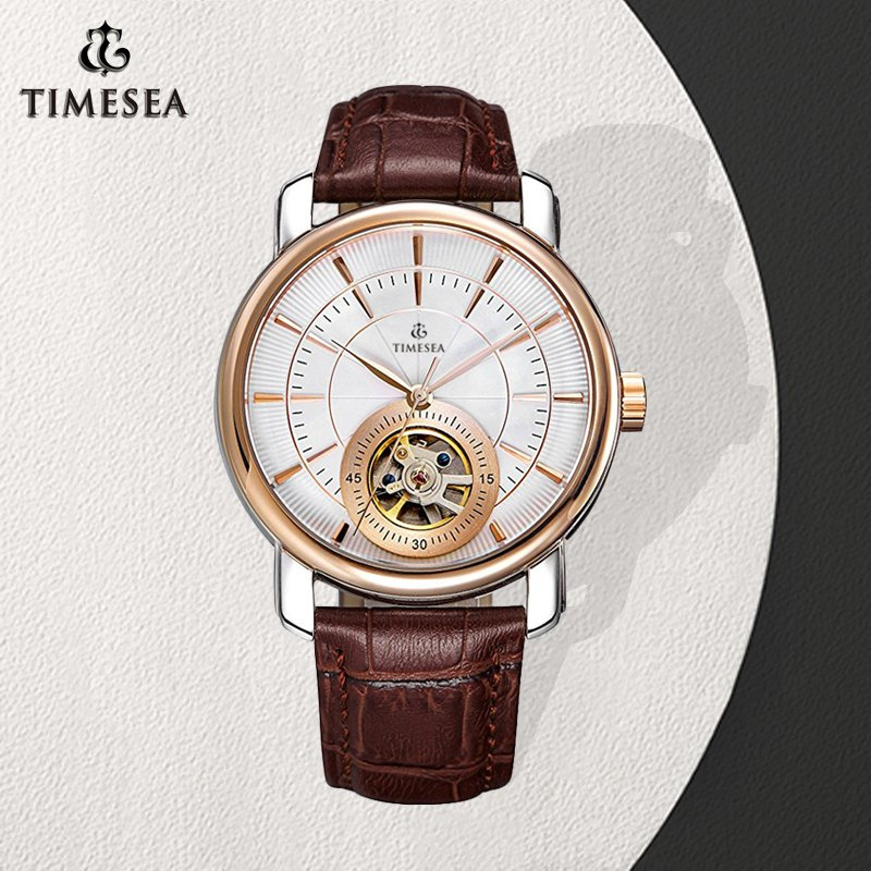 Luxury Full Stainless Steel Material China Tourbillon Wristwatch 72351