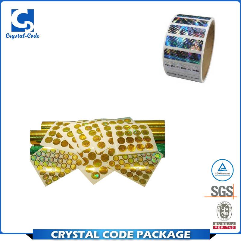 Eco-Friendly Pet Reflective Laser Hologram Sticker Label