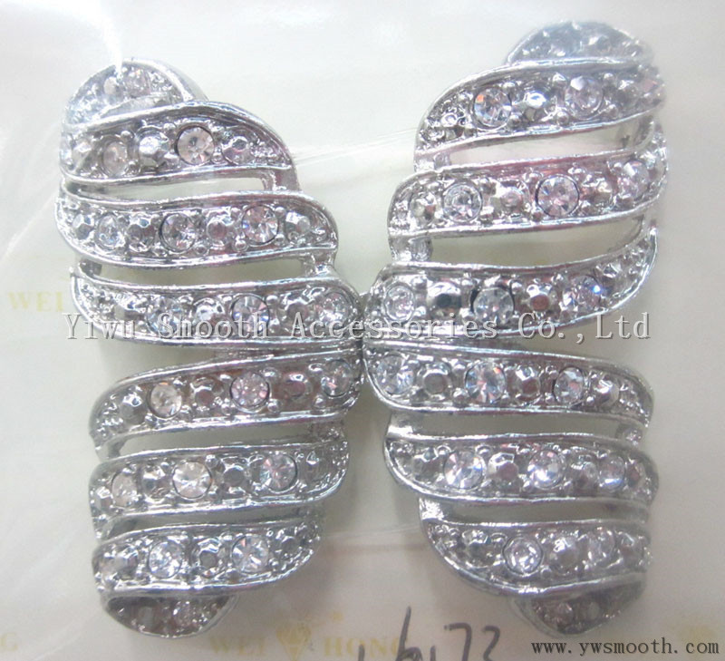 Fashion Shape Crystal Rhinestone Pearl Buckles for Garment Belt Accessories