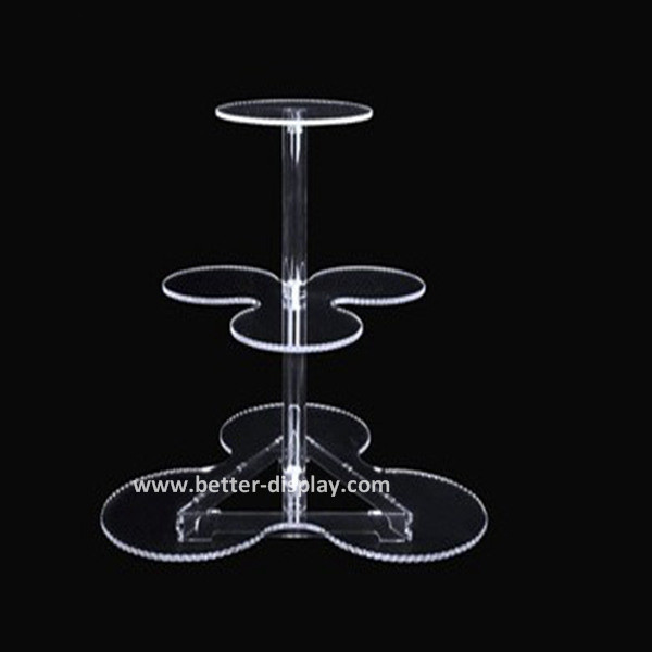 Acrylic Crystal 3 Tire Cake Stand (BTR-K3012)
