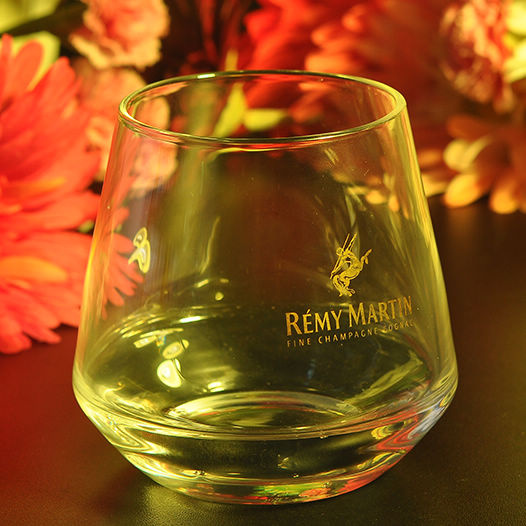 Gold Printed Glass Candle Holder