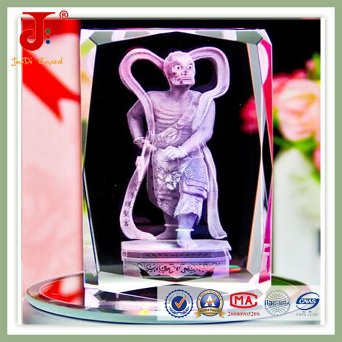 New 3D Laser Engraved Crystal Glass Cube