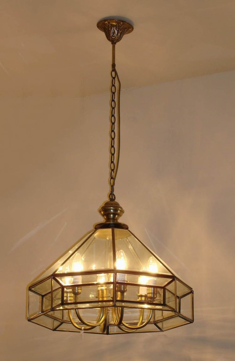 Copper Pendant Lamp with Glass Decorative 18999 Pendant Lighting