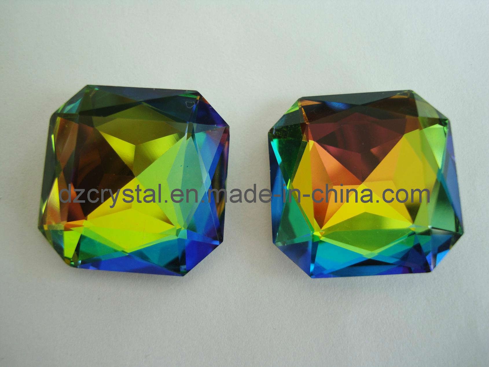 Crystal Polished Square Shape Fancy Stone for Jewelry (3011)