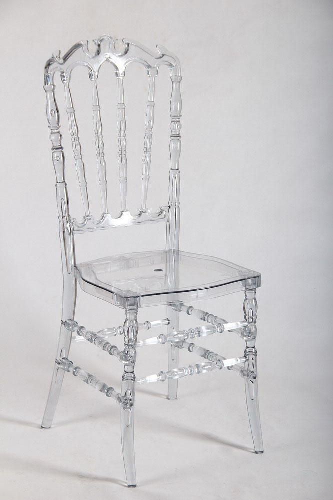 New Design Clear Crystal Resin Chiavari Royal Chair