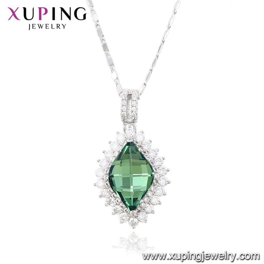 43213 Xuping Heart-Shaped Pendant Necklace Crystals From Swarovski Fox Pendant for Girlfriend