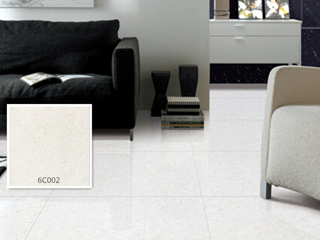 Half Body Polished Porcelain Crystal Jade White Color Floor Tile