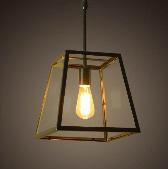 Classic Metal Pendant Lamp with Glass Shade (WHG-004)