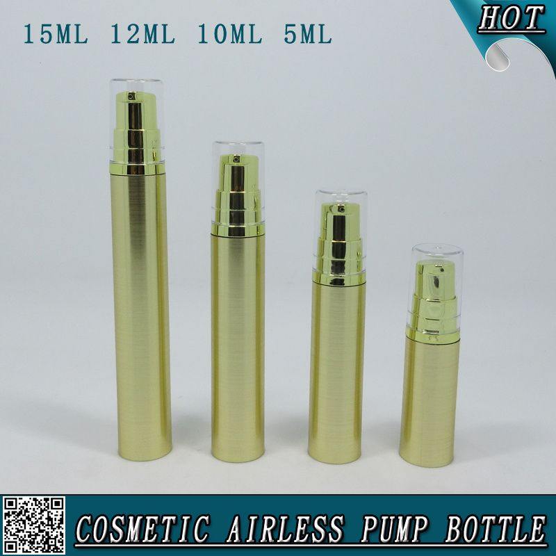 Golden Cosmetic Pump Sprayer Airless Serum Bottle Packaging