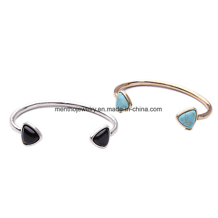 Sale Lady Geometric Triangle Open Bracelet Cuff Bangle Jewelry