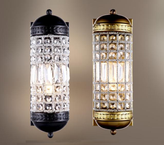 Metal Wall Lamp with Crystal Shade (WHW-480)