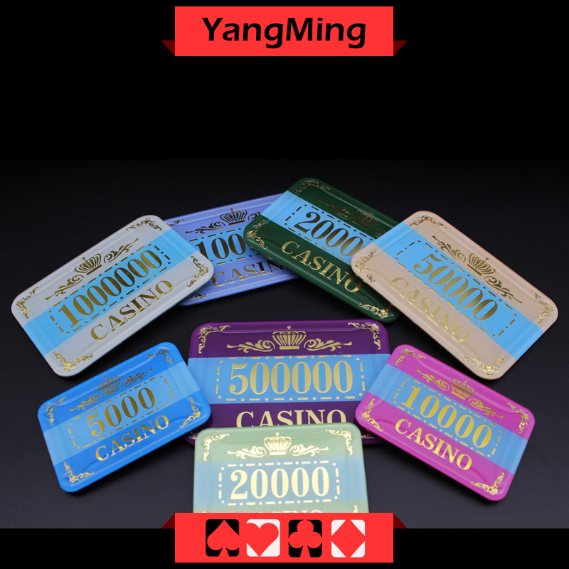 Acrylic Crystal / Poker Chips Crown Bronzing Casino Chips Can Be Custom Ym-Cp004