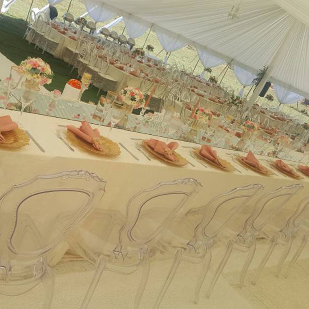 Wedding Belle Garden Chairs Clear Crystal Chair