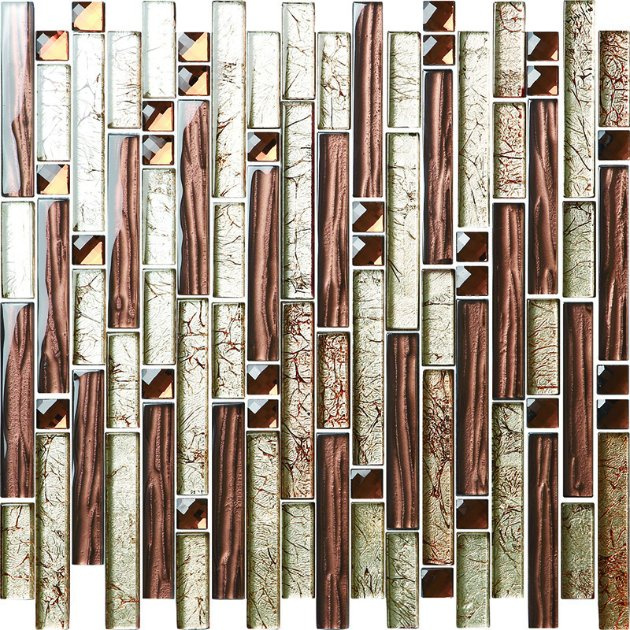 Ceramic Kitchen Wall Tile Kitchen Bathroom Decorative Glass Mosaic Tile