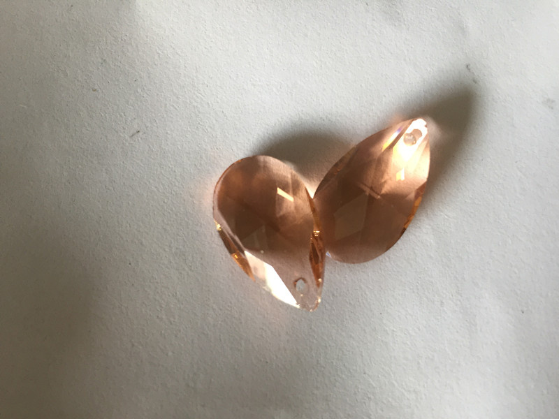 Teardrop Fancy Jewelry Beads with Hole