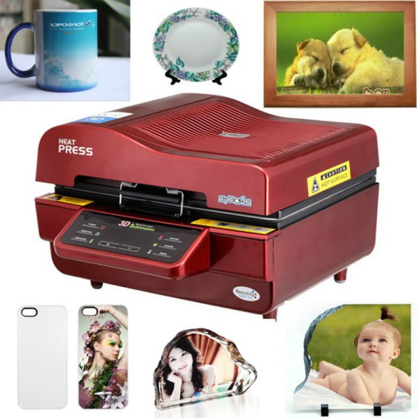 Full Color Printing 3D Vacuum Sublimation Heat Press Machine