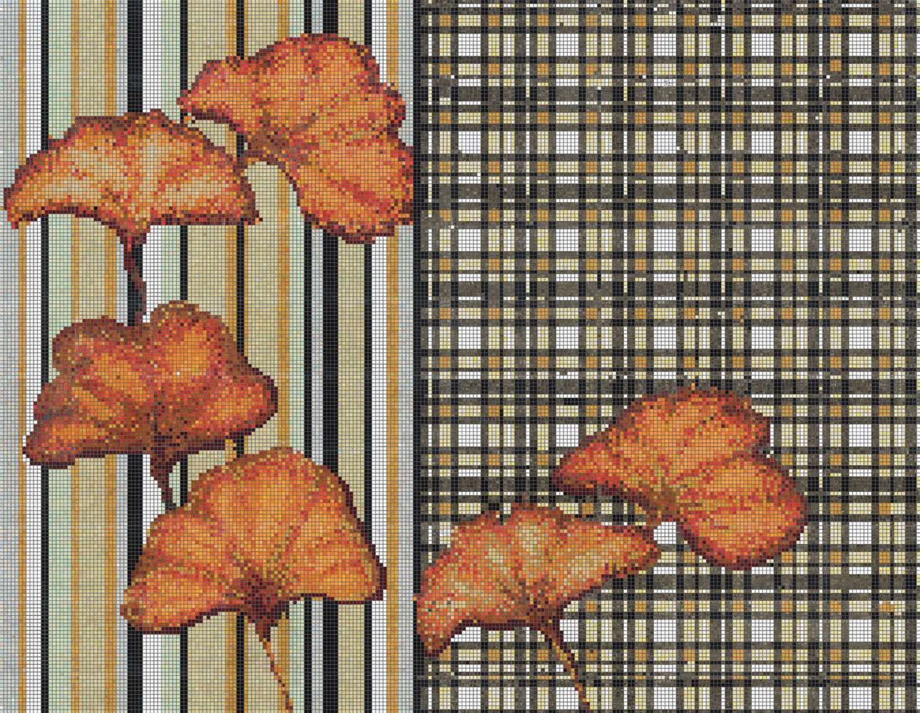 American Style Art Design Hand Cut Glass Mosaic Tile Picture (CFD103)