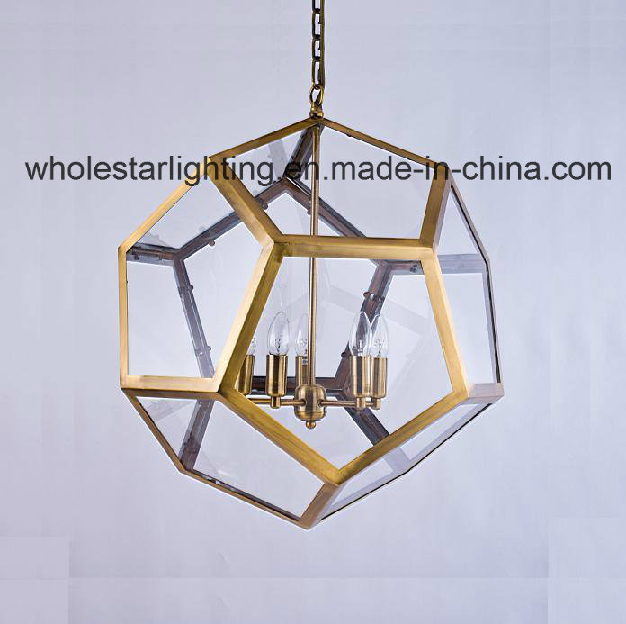 Metal Glass Chandelier (WHG-872)