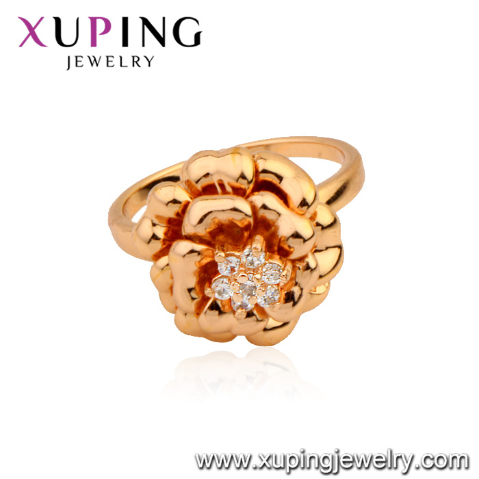 Hot Sale Xuping Royal Flower Shapped Jewelry Ring