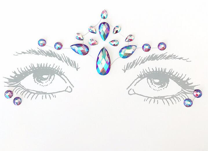 Anniversary Face Gems Stickers