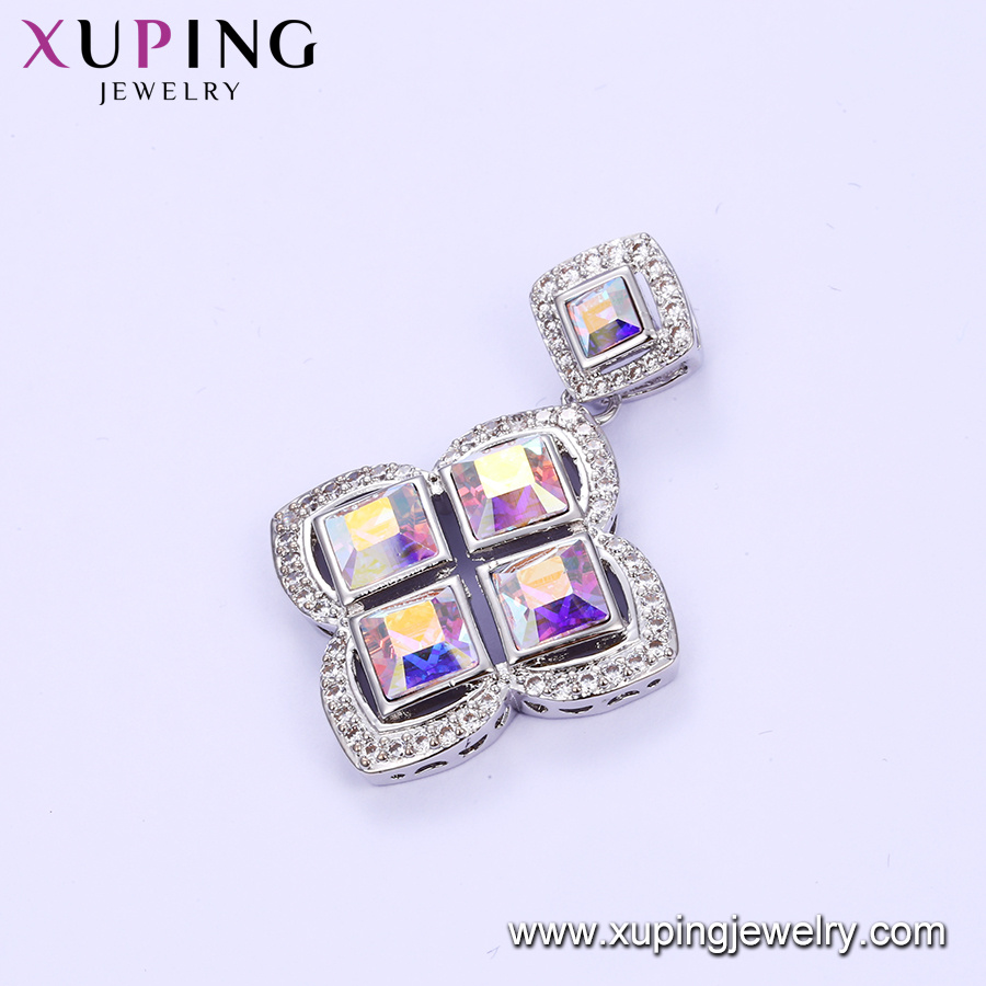 32580 Xuping Jewellery Simple Design Necklace Pendant Made with Crystals From Swarovski