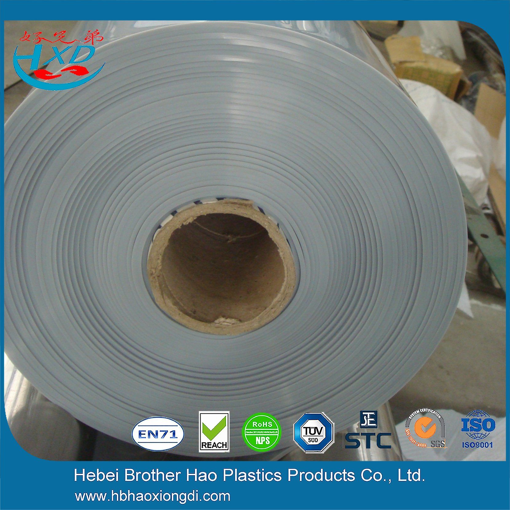 Food Grade Super Flexible Grey Opaque Vinyl Plastic PVC Sheet
