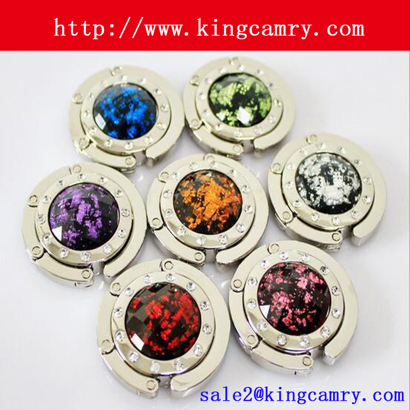 Various Crystal Stones Bag Purse Hanger/Bag Holder/Purse Hook