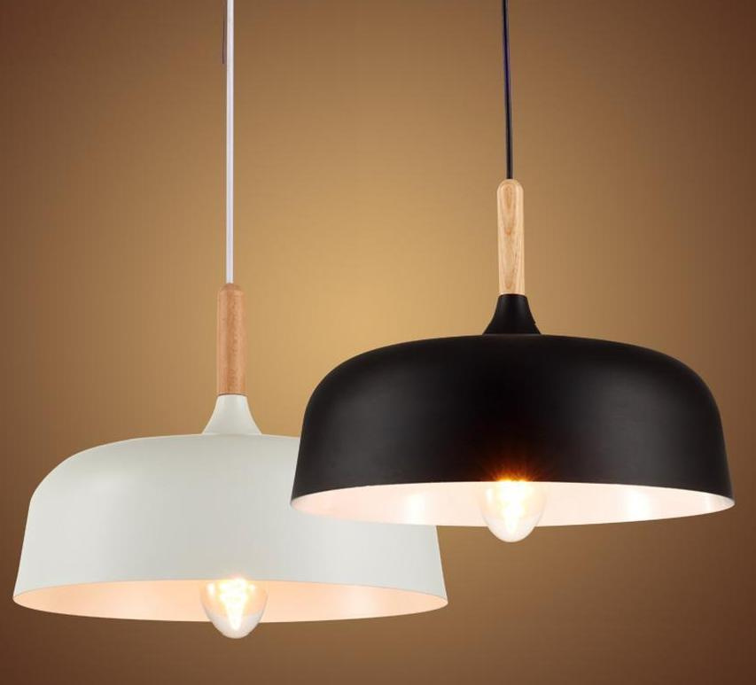 Aluminum Pendant Lamp with Wood Decorative (WHP-015)