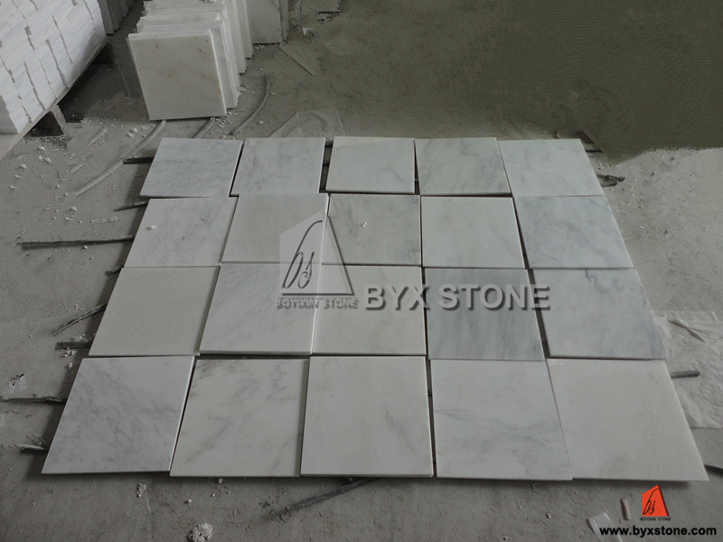Eastern / Oriental White Marble Stone Polished Tile for Wall