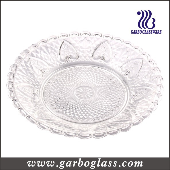 Cheap Wedding Decoratitive Glass Fruit Plate (GB2301LH)