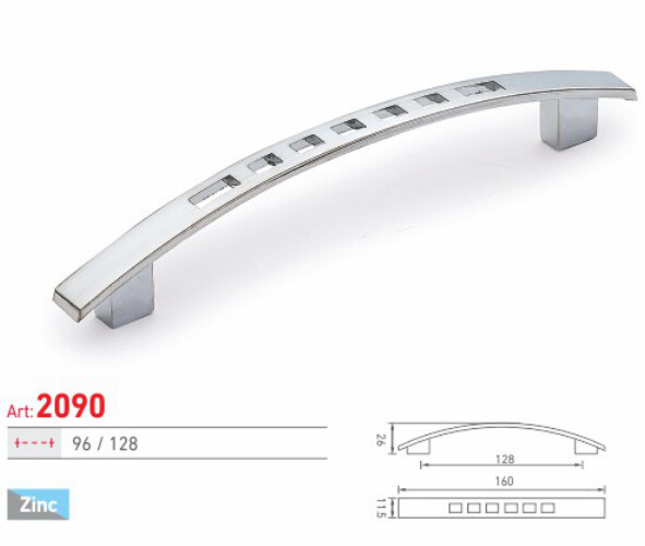 Modern Simple Design Zinc Alloy PC Finish Cabinet Handle (2090)