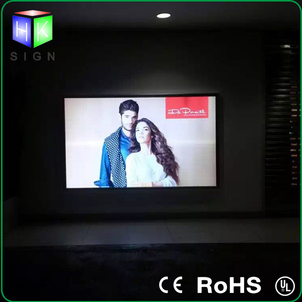 Wall Sign for LED Open Sign Fabric LED Light Box with Aluminum Frame