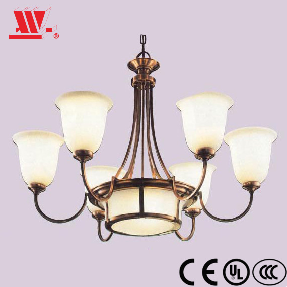 Chandelier Lighting with Marble Shades