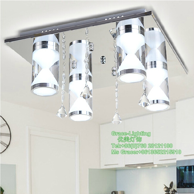 LED Professional Manufacturer Crystal Ceiling Lamp (GX-2208-4)