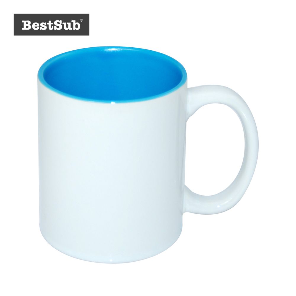 Js Coatings Sublimation Mugs 11oz Two-Tone Color Mugs - Light Blue B11naa-05