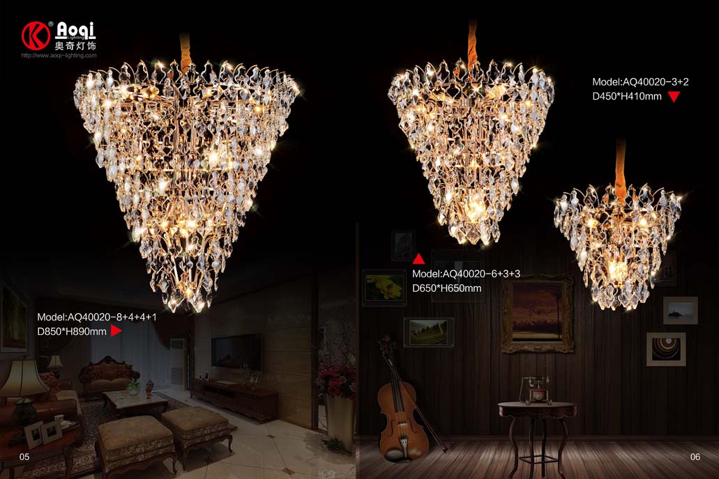 Modern Luxury K9 Crystal Pendant Light