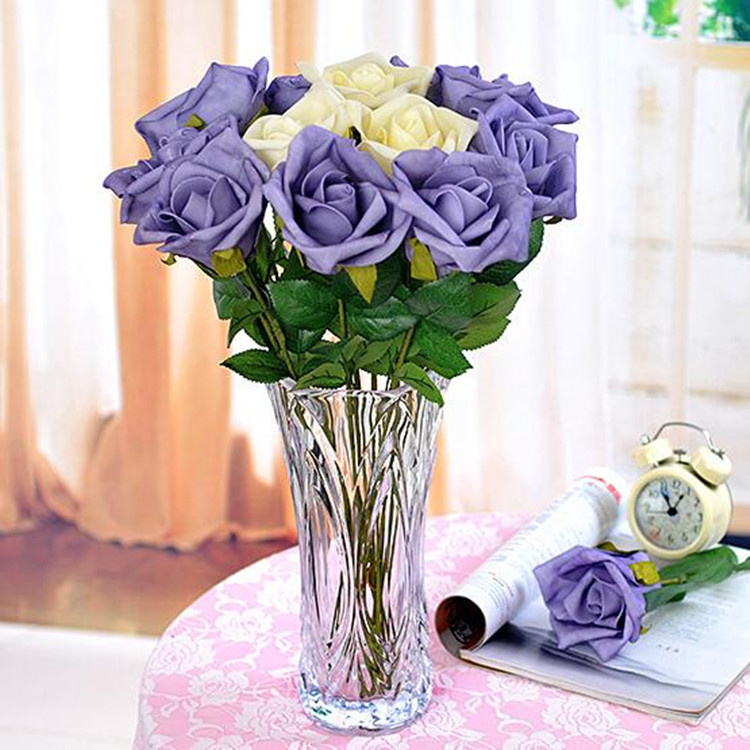 2016 Wholesale Beautiful Crystal Transparent Glass Flower Vase for Home Decoration